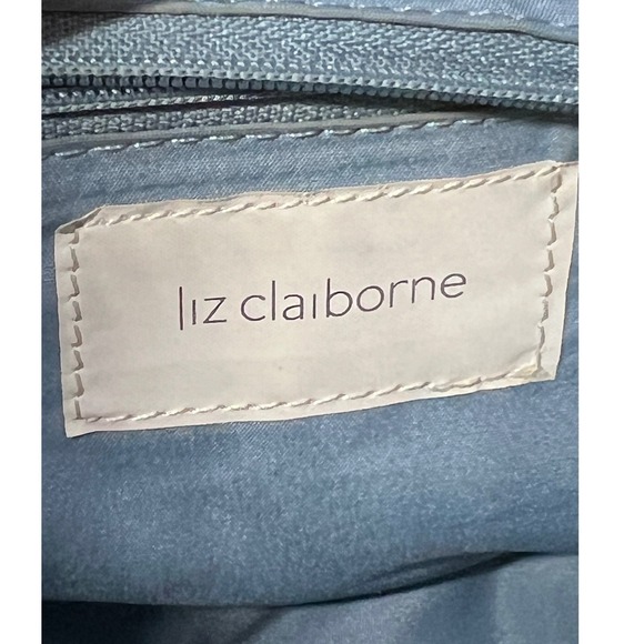 Liz Claiborne Shoulder Bag Metallic Gold Pebbled Leather Hobo Style Y2K - Picture 5 of 14